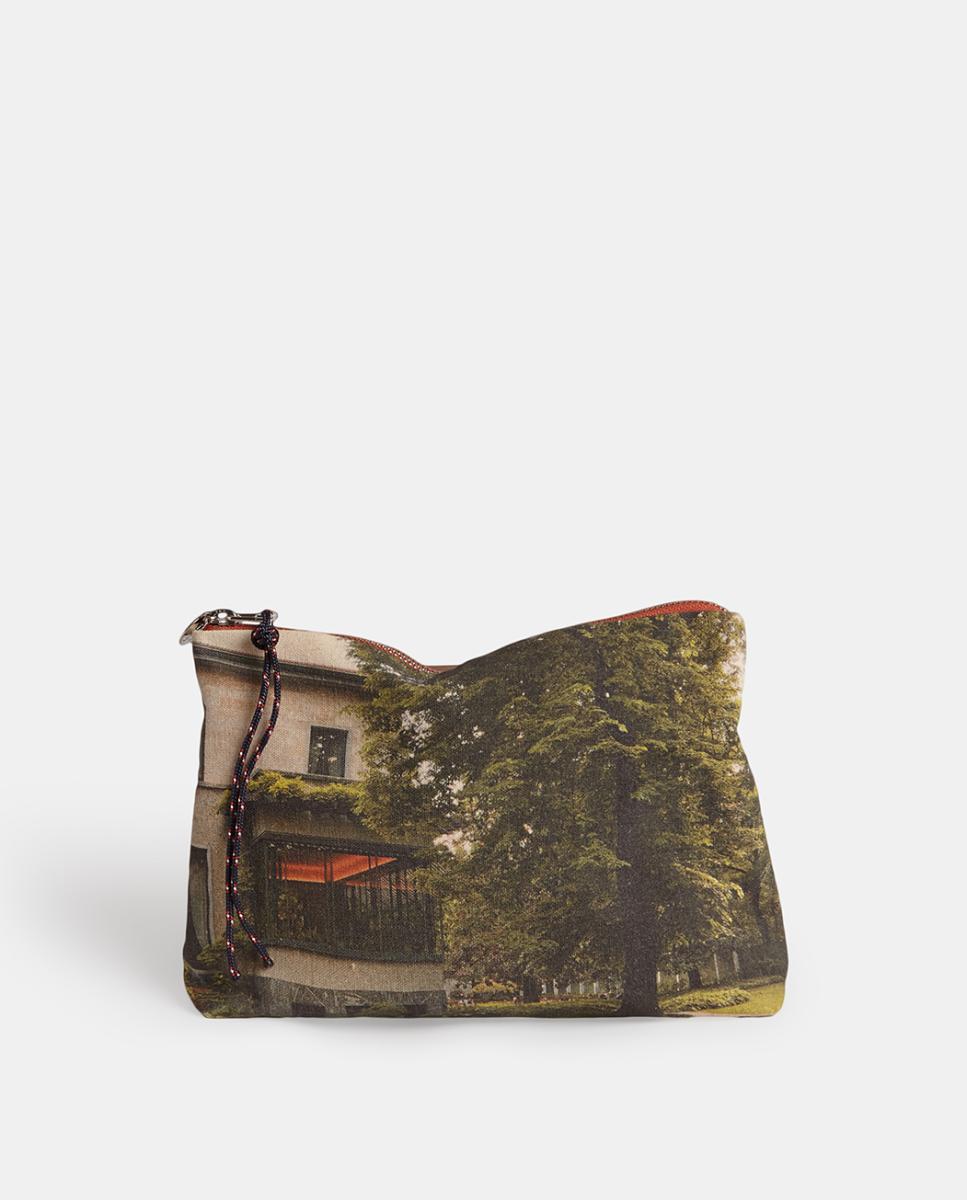 Imagen 0 de Pouch Midi de algodón Villa Necchi Multicolor