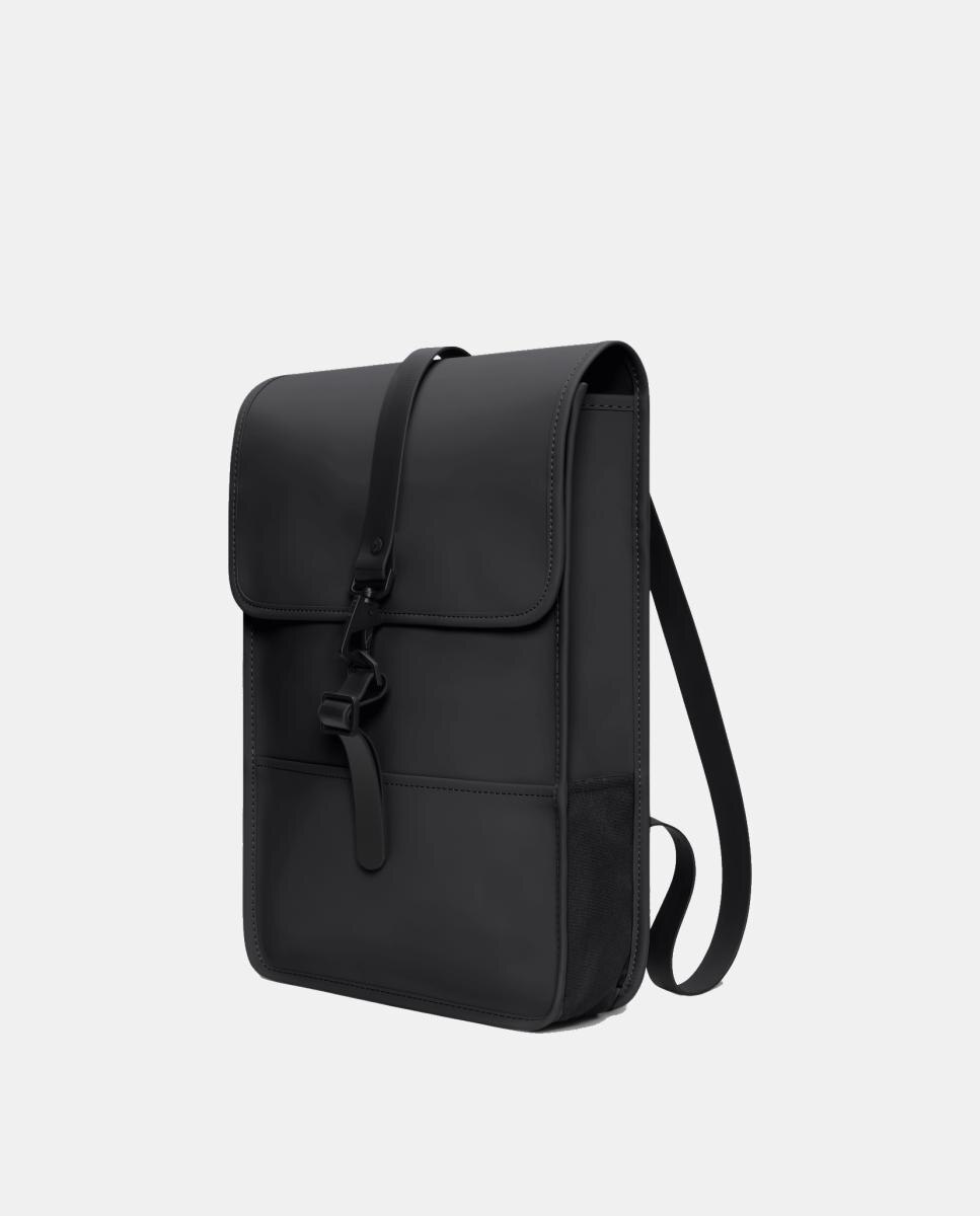 Mochila Média Mini Resistente à Água - Preto Mate Preto-2