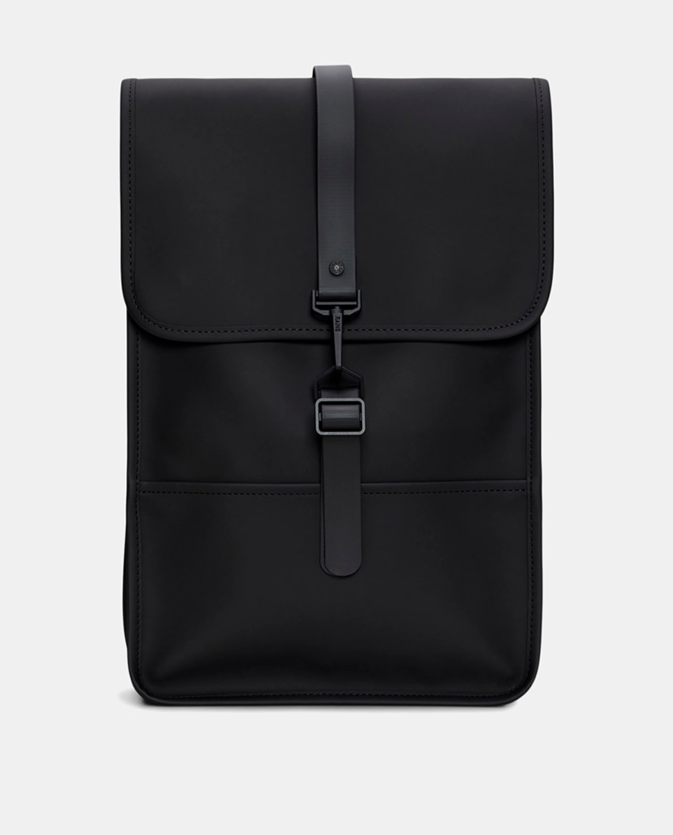 Mochila Média Mini Resistente à Água - Preto Mate Preto-6
