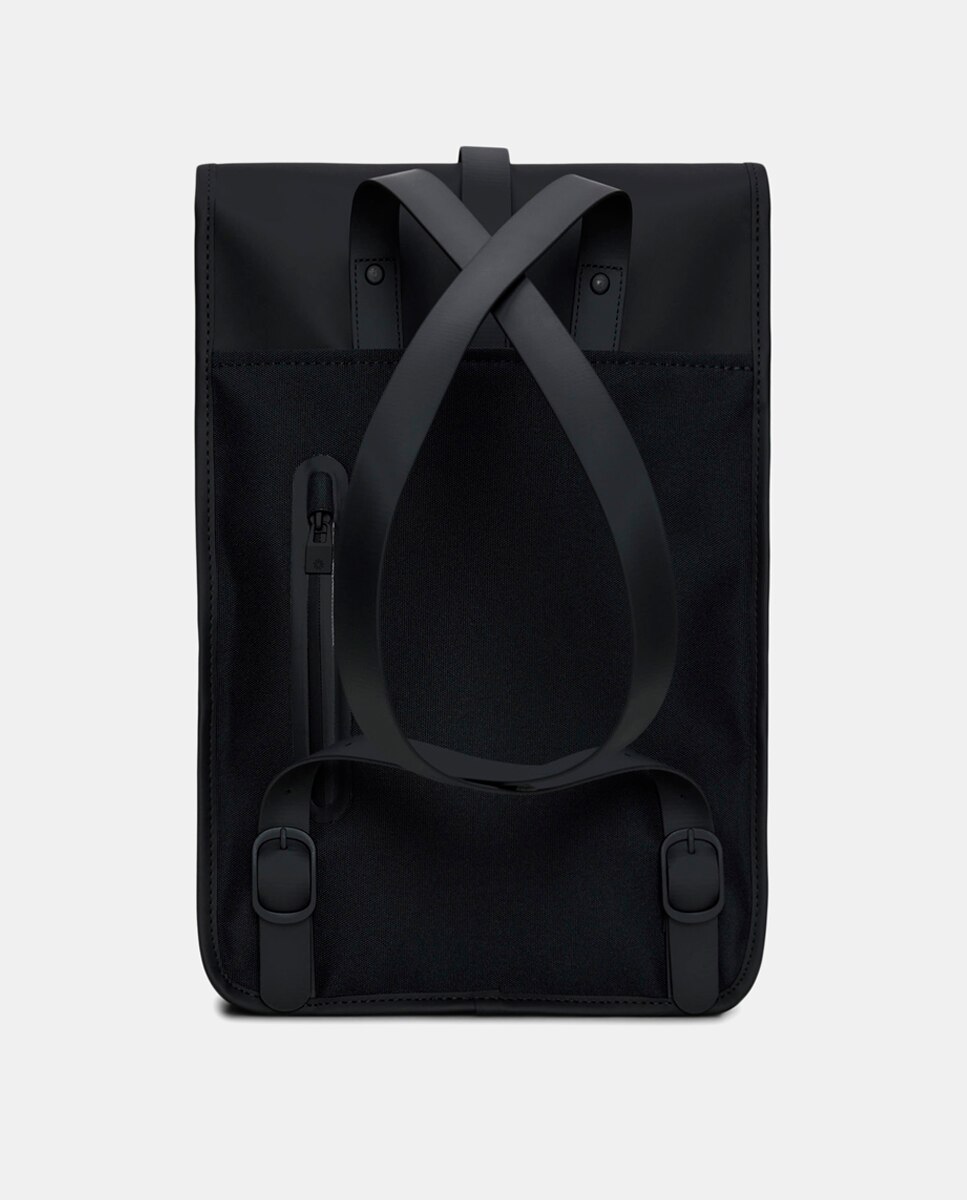 Mochila Média Mini Resistente à Água - Preto Mate Preto-8