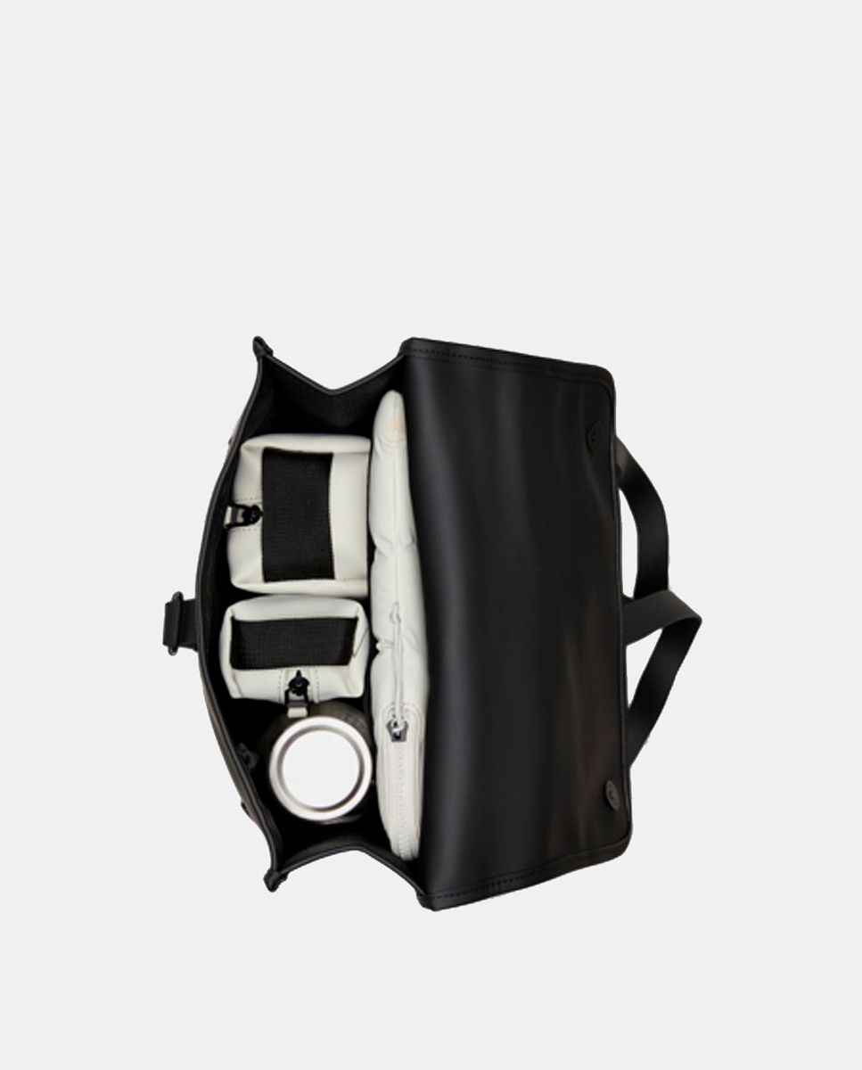 Mochila Média Mini Resistente à Água - Preto Mate Preto-9