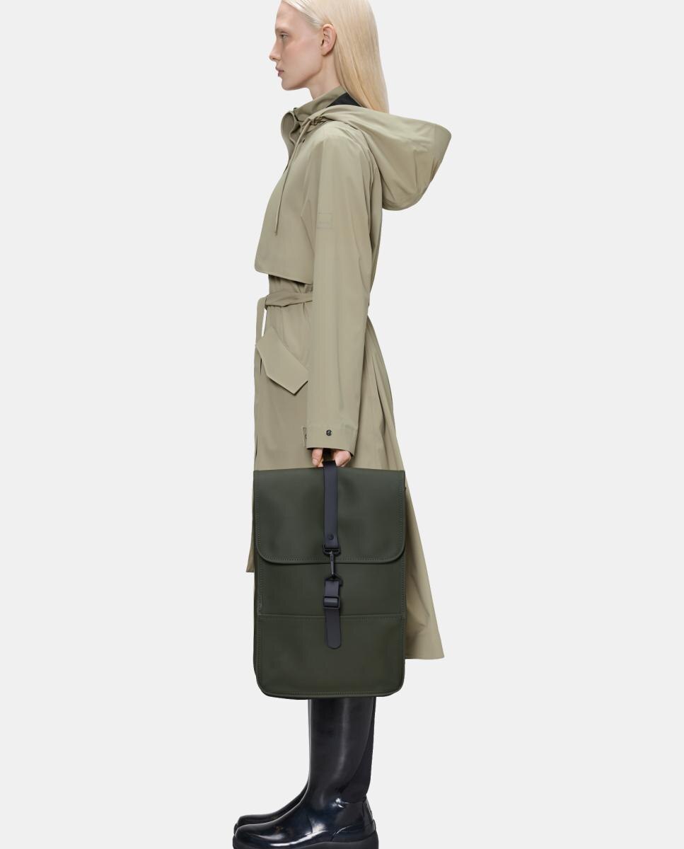 Mochila Média Mini Resistente à Água - Rosa Mate Verde-militar-2