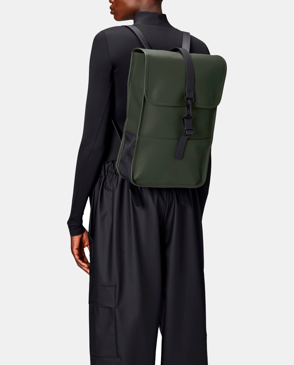 Mochila Média Mini Resistente à Água - Rosa Mate Verde-militar-6