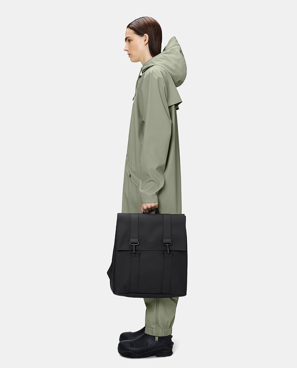 Mochila Grande MSN com Compartimento para Portátil - Preto Preto-4