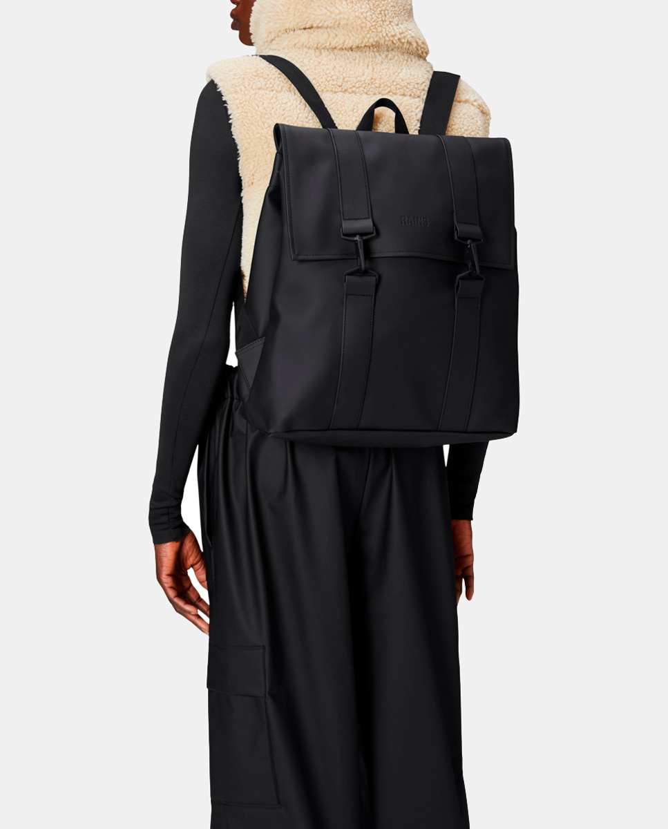 Mochila Grande MSN com Compartimento para Portátil - Verde Militar Preto-6