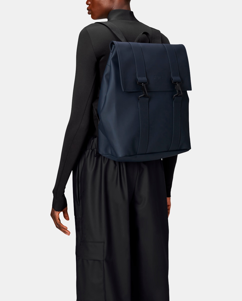 Mochila Grande MSN com Compartimento para Portátil - Verde Militar Azul-marinho-6