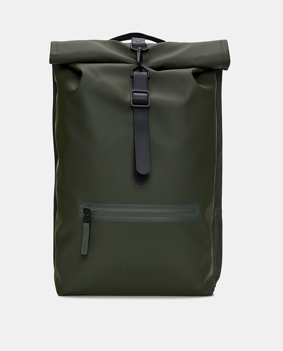Mochila Grande Rolltop Rucksack Resistente à Água - Verde Militar Verde-militar-1