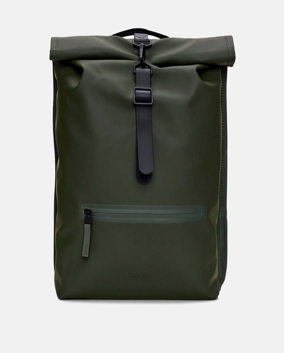 Mochila Grande Rolltop Rucksack Resistente à Água - Verde Militar Verde-militar-6