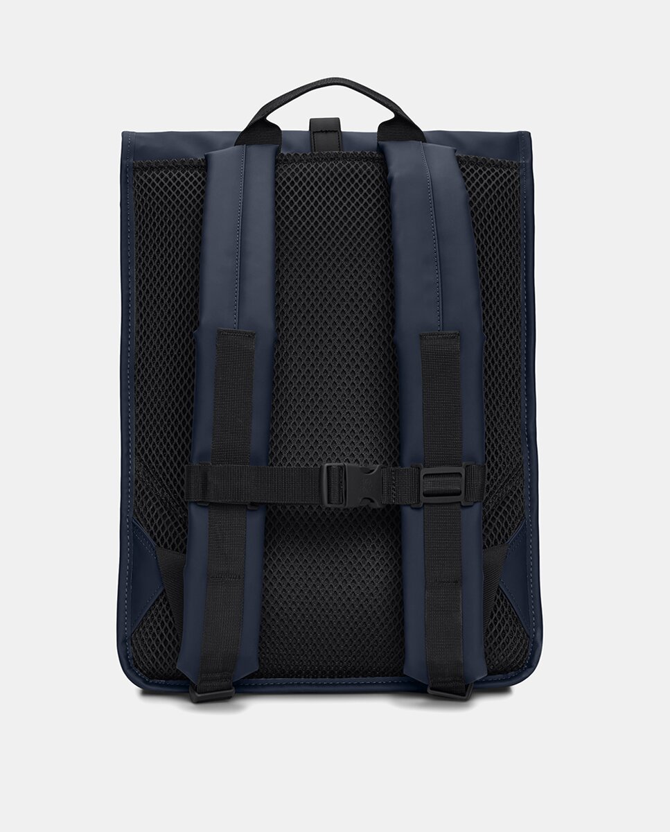 Mochila Grande Rolltop Rucksack Resistente à Água - Verde Militar Azul-marinho-2