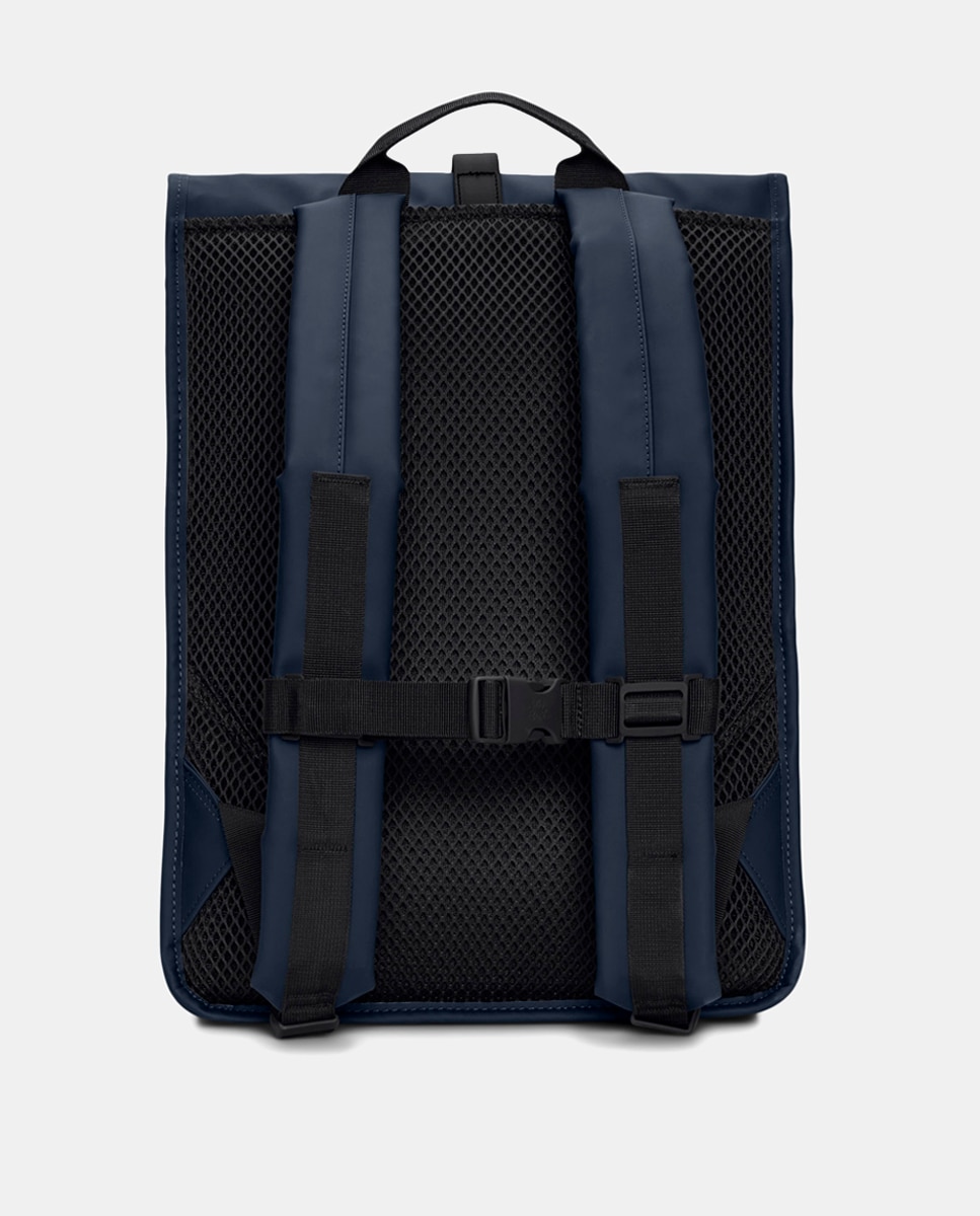 Mochila Grande Rolltop Rucksack Resistente à Água - Verde Militar Azul-marinho-9