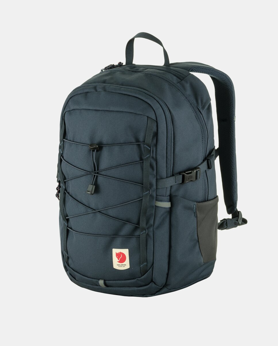 Mochila Skule com Fecho de Correr e em Nylon Reciclado - Azul-Marinho Azul-marinho-2