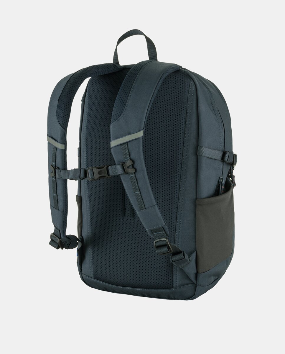Mochila Skule com Fecho de Correr e em Nylon Reciclado - Azul-Marinho Azul-marinho-3