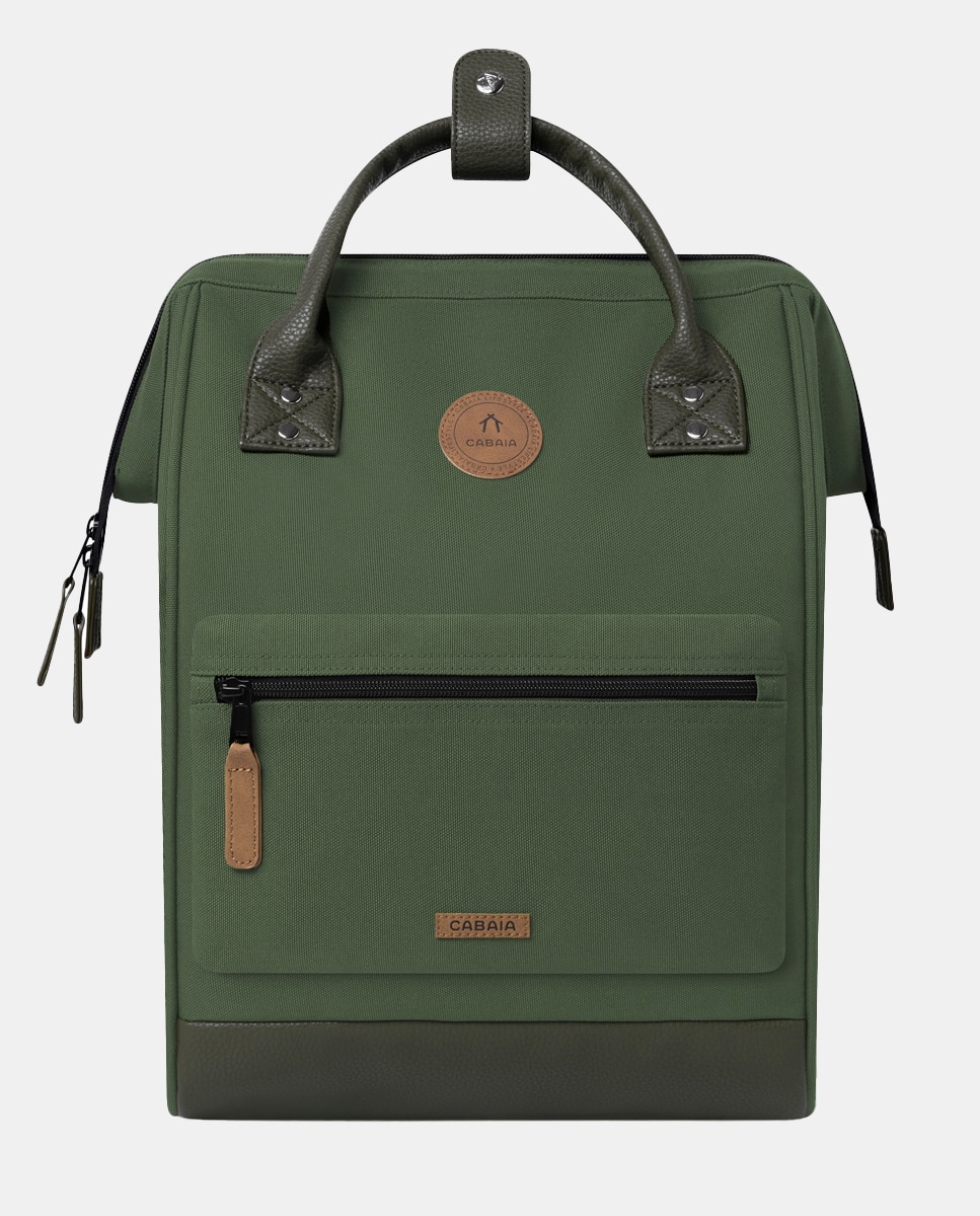 Mochila Adventurer Seoul Medium em Poliéster Reciclado Repelente à Água - Verde Militar Verde-militar-2