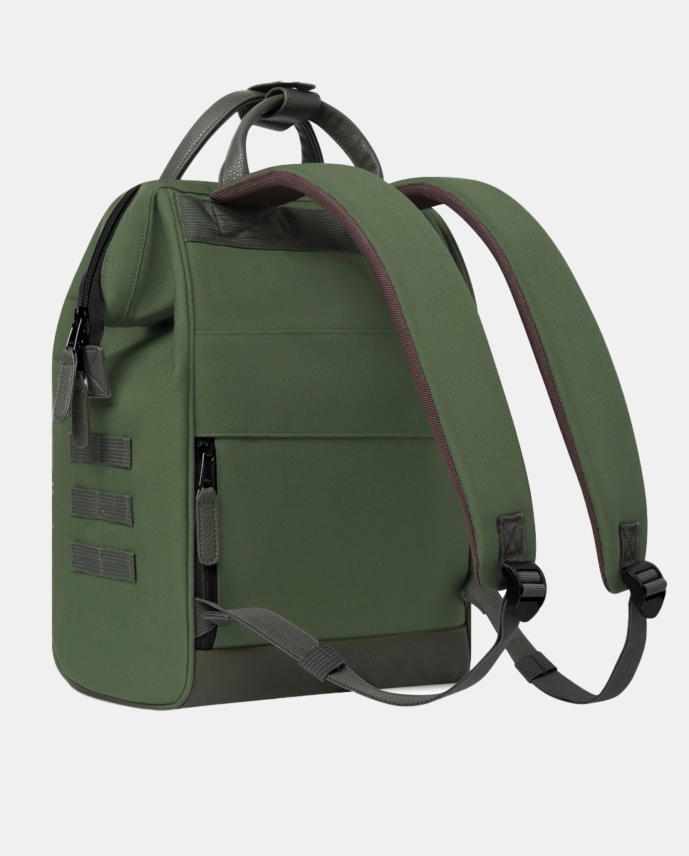 Mochila Adventurer Seoul Medium em Poliéster Reciclado Repelente à Água - Verde Militar Verde-militar-5