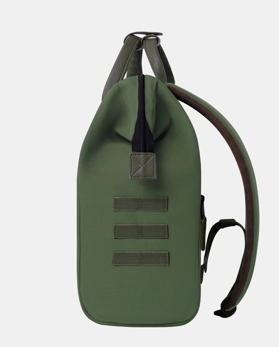 Mochila Adventurer Seoul Medium em Poliéster Reciclado Repelente à Água - Verde Militar Verde-militar-6