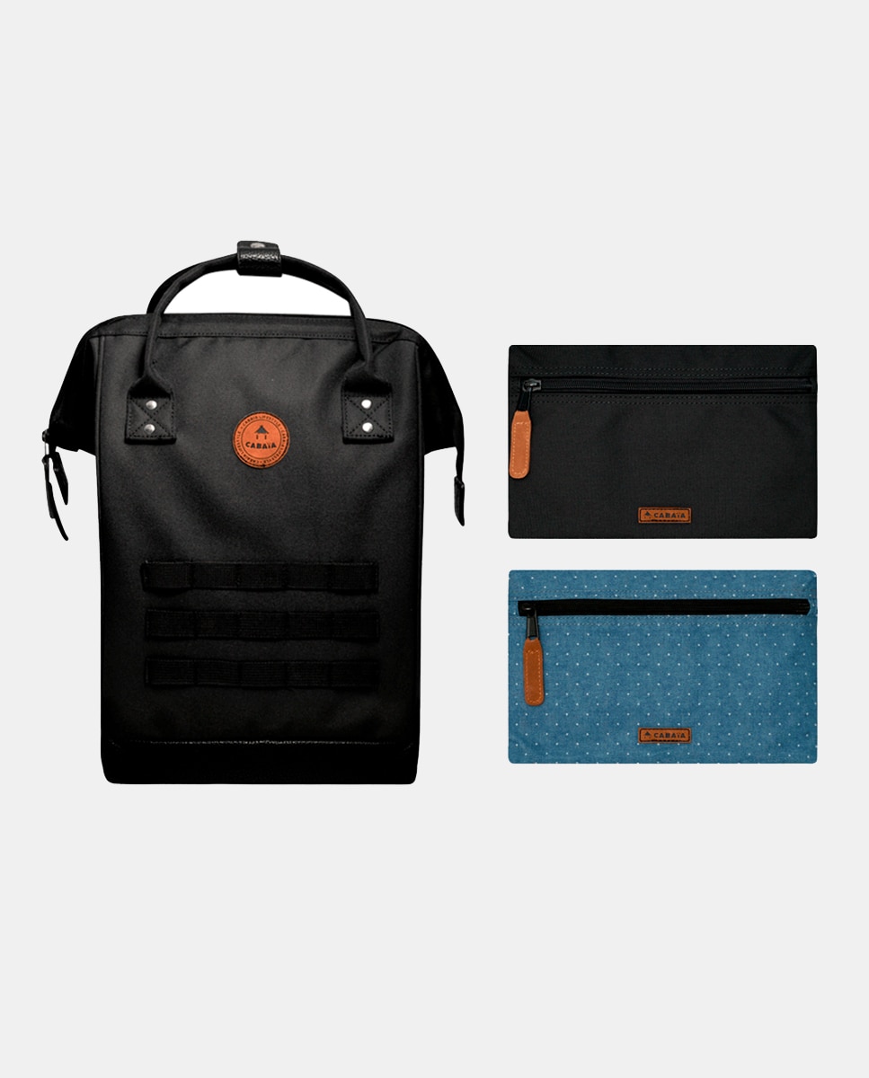 Mochila Unissexo Adventurer Berlin Medium Repelente à Água - Preto Preto-14