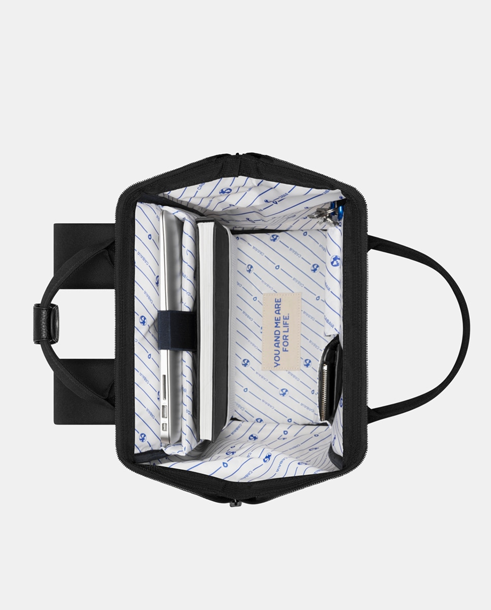 Mochila Unissexo Adventurer Berlin Medium Repelente à Água - Preto Preto-17