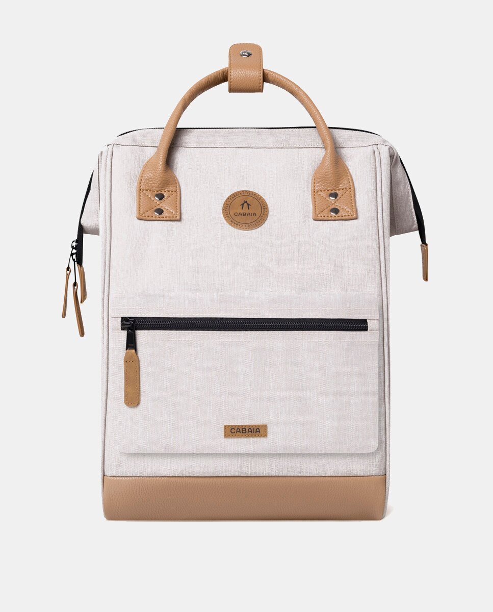 Mochila Unissexo Adventurer Melanged Arequipa Medium em Material Reciclado e Repelente à Água - Creme Creme-3