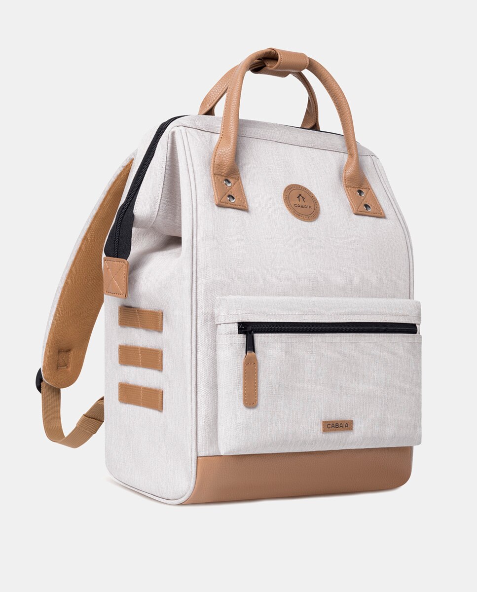 Mochila Unissexo Adventurer Melanged Arequipa Medium em Material Reciclado e Repelente à Água - Creme Creme-4
