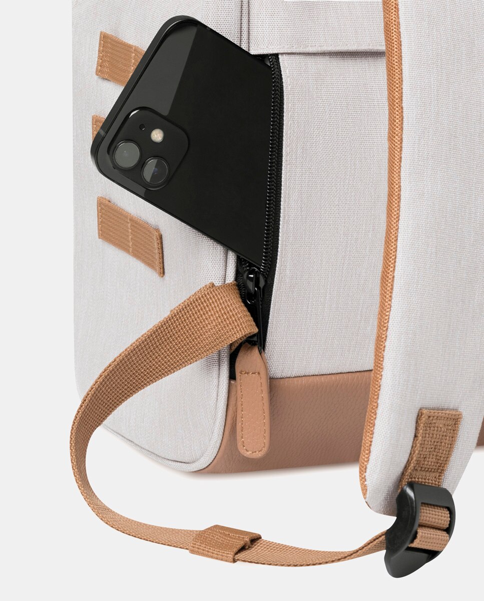 Mochila Unissexo Adventurer Melanged Arequipa Medium em Material Reciclado e Repelente à Água - Creme Creme-7