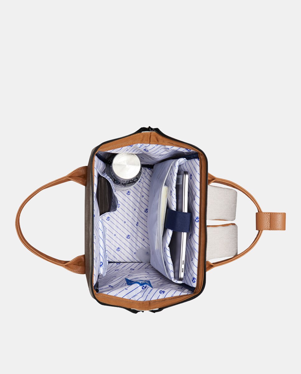 Mochila Unissexo Adventurer Melanged Arequipa Medium em Material Reciclado e Repelente à Água - Creme Creme-12
