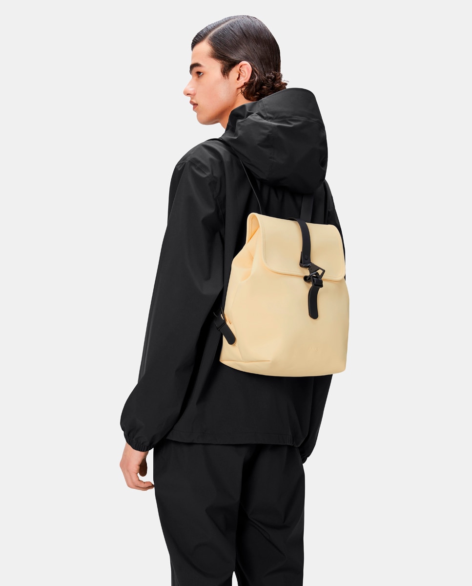 Mochila Média Bucket Resistente à Água - Preto Amarelo-4