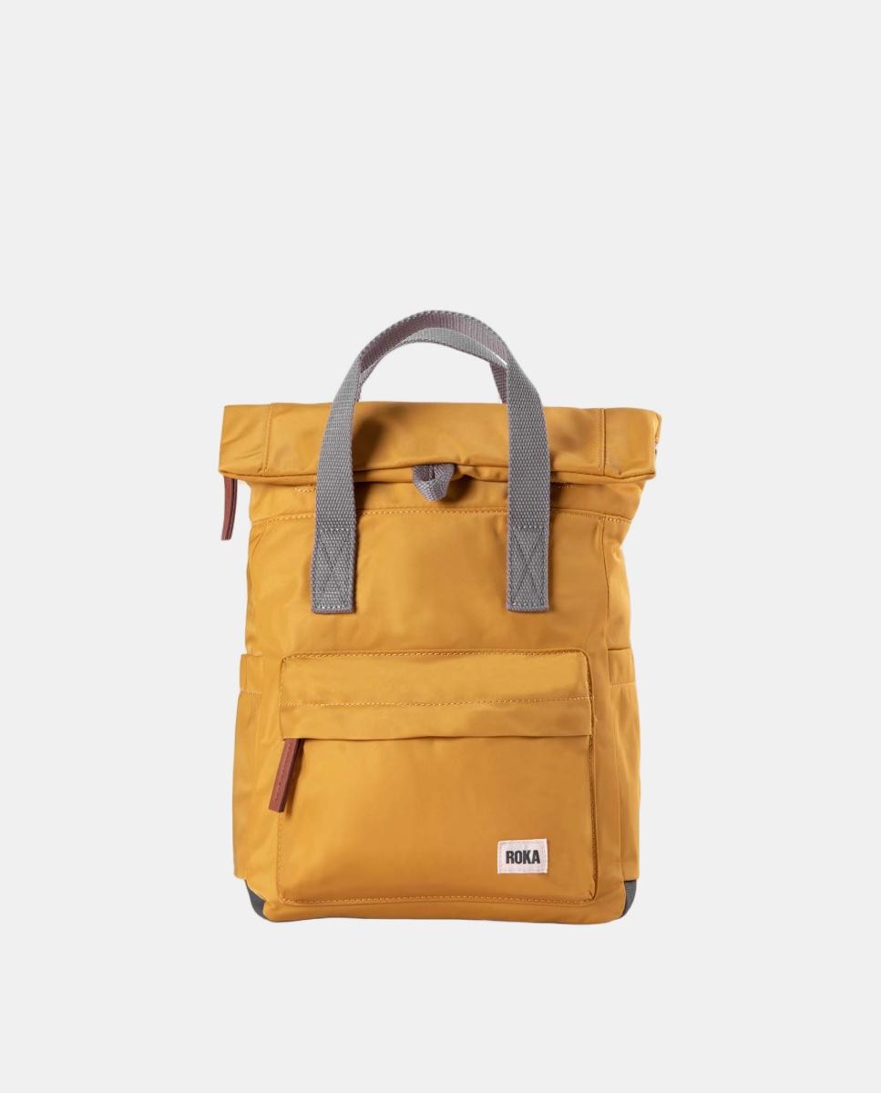 Imagem 0 de Mochila Unissexo Canfield B Pequena de Nylon Reciclado Repelente à Água - Cor de Mostarda