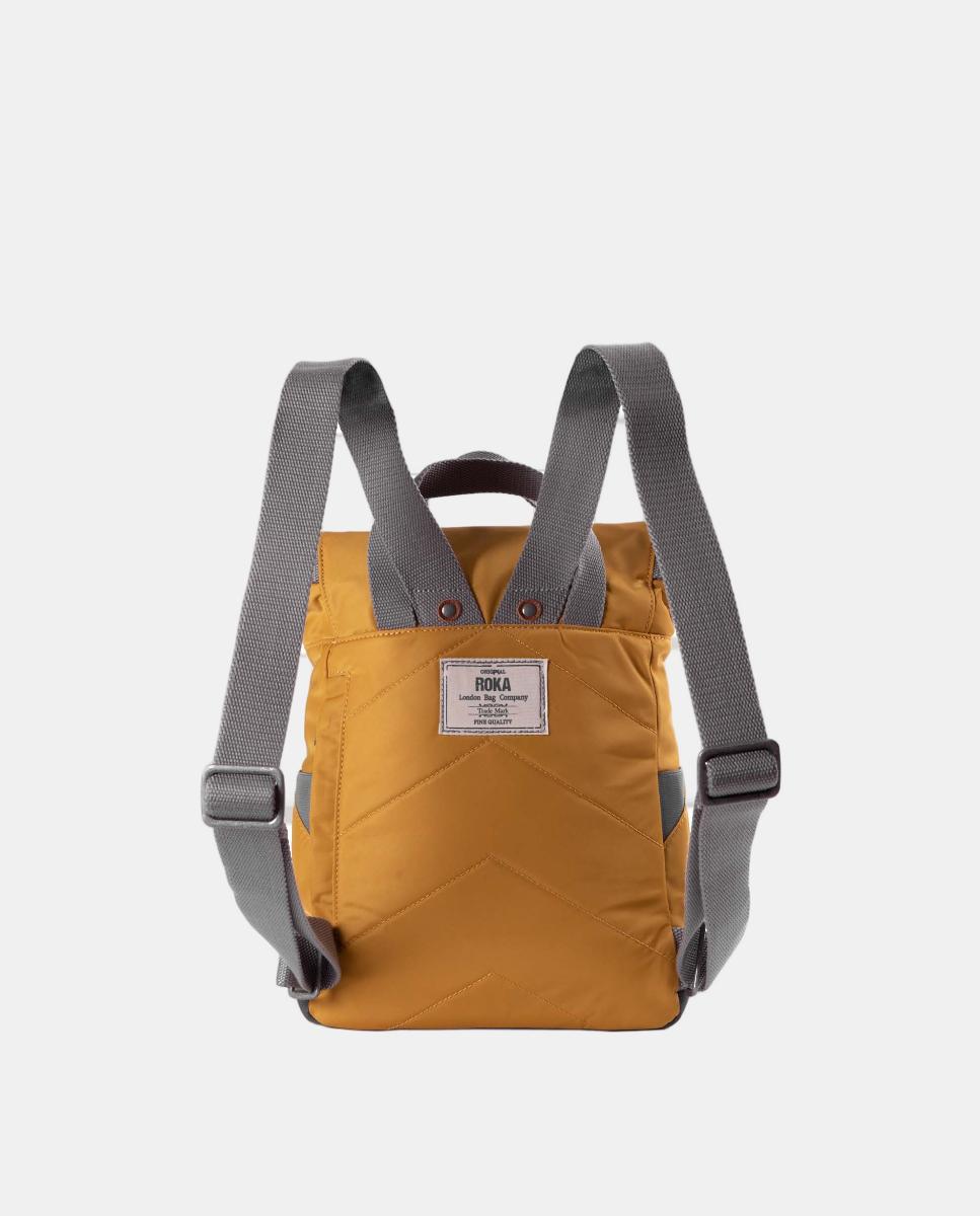 Mochila Unissexo Canfield B Pequena de Nylon Reciclado Repelente à Água - Cor de Mostarda Mostarda-7