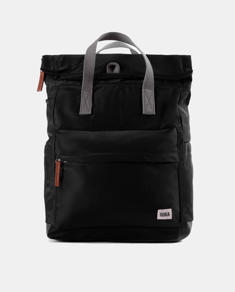 Imagem 0 de Mochila Unissexo Canfield B Média de Nylon Reciclado Repelente à Água - Preto