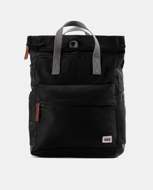 Imagem 0 de Mochila Unissexo Canfield B Média de Nylon Reciclado Repelente à Água - Preto