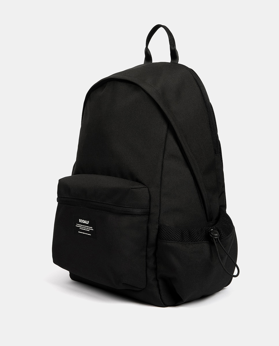 Mochila de Poliéster Reciclado - Preto Preto-2