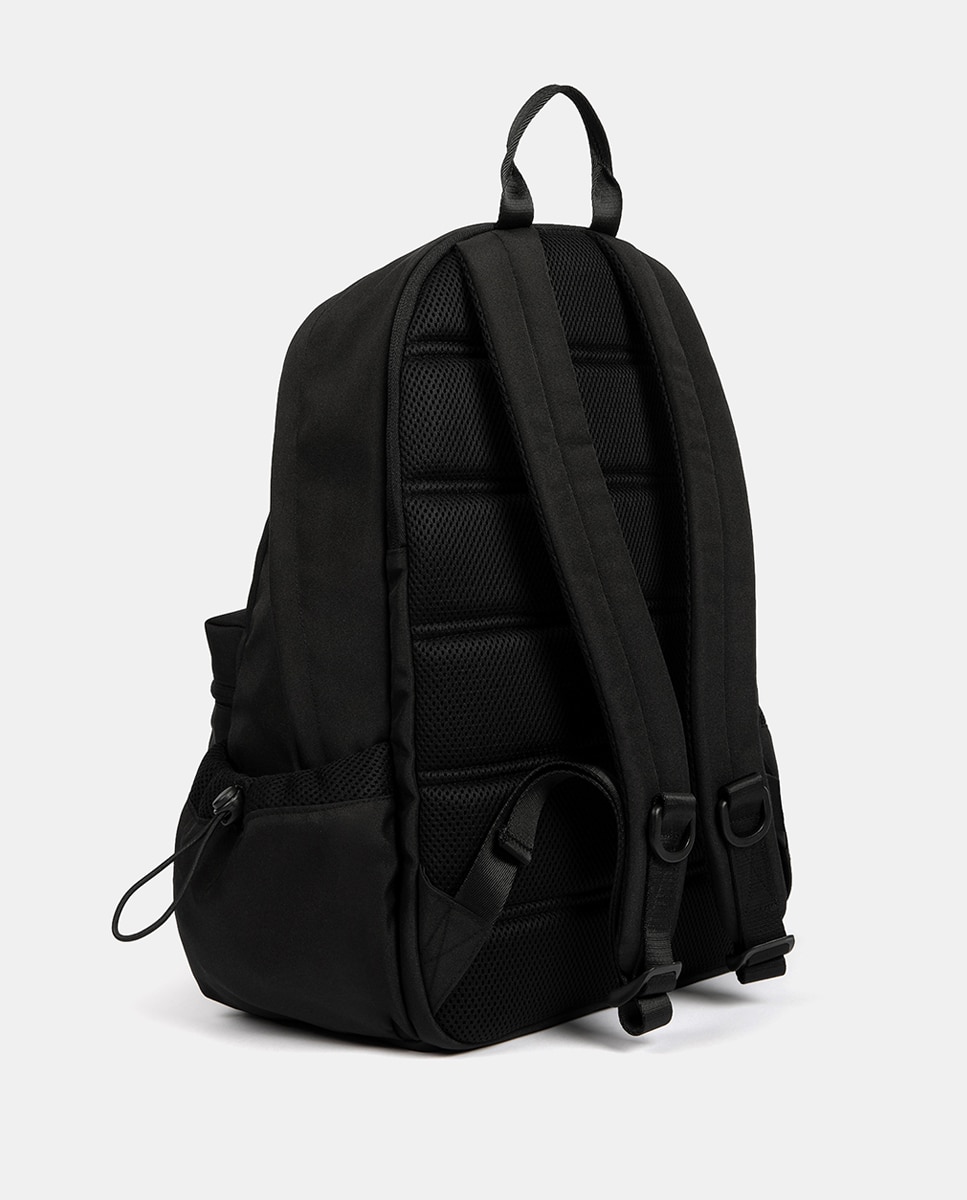 Mochila de Poliéster Reciclado - Preto Preto-3