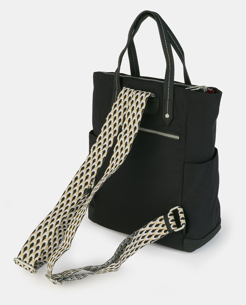 Mochila de Computador com Fecho de Correr Preto-2