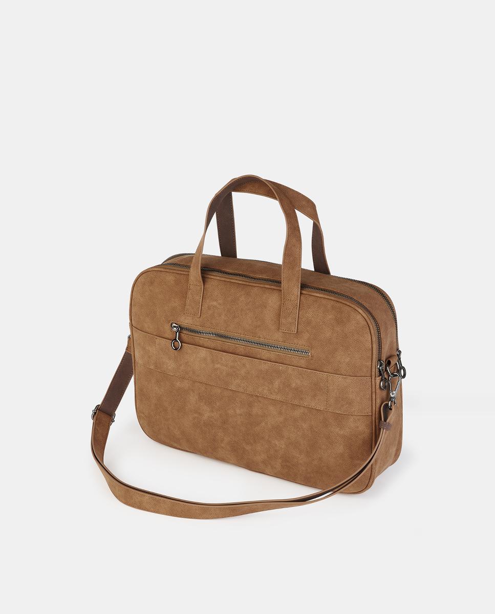 Carteira de Documentos com Fecho de Correr Camel-2