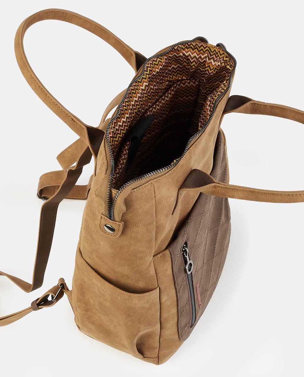 Mochila de Computador com Fecho de Correr Camel-3