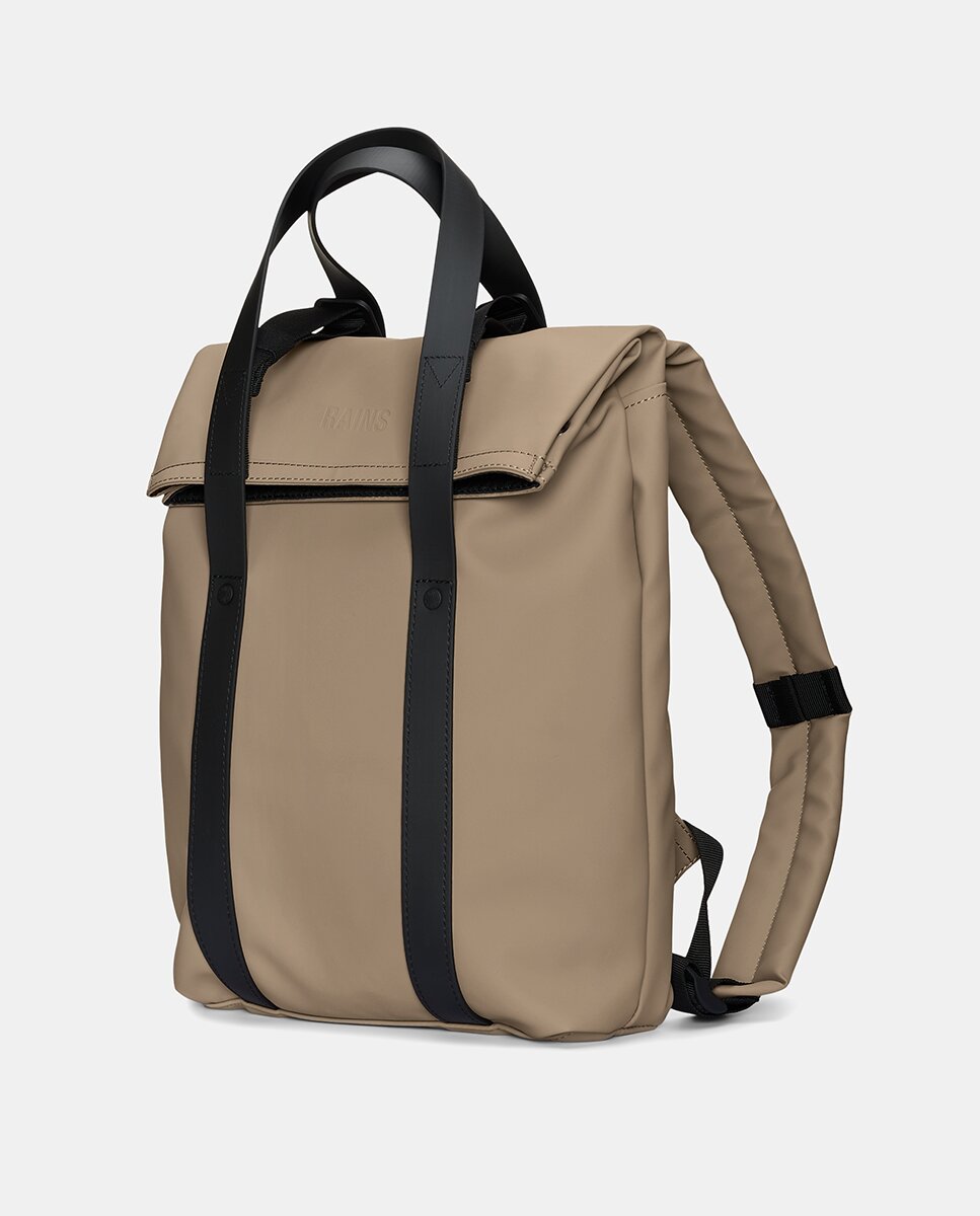 Mochila 2 Way Tote Backpack Mini Bege-3