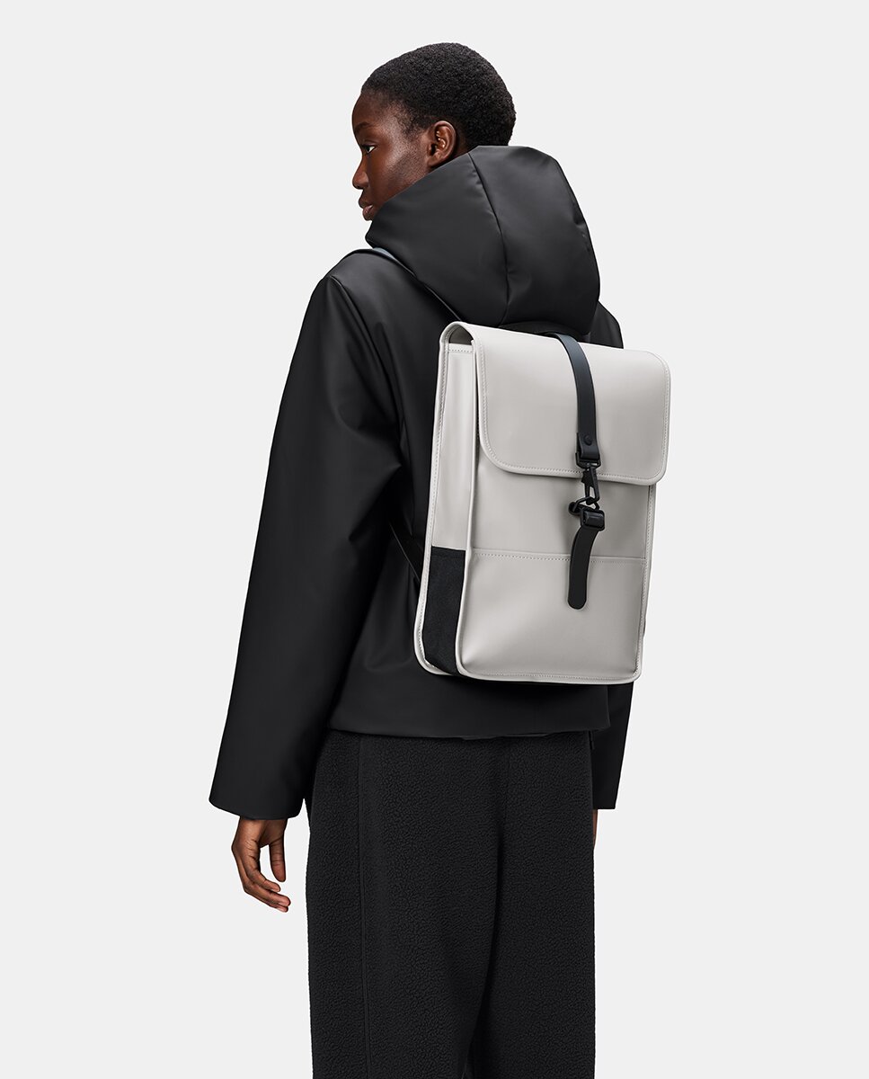 Mochila Média Mini Resistente à Água - Cinzento-Claro Mate Cinzento-claro-5