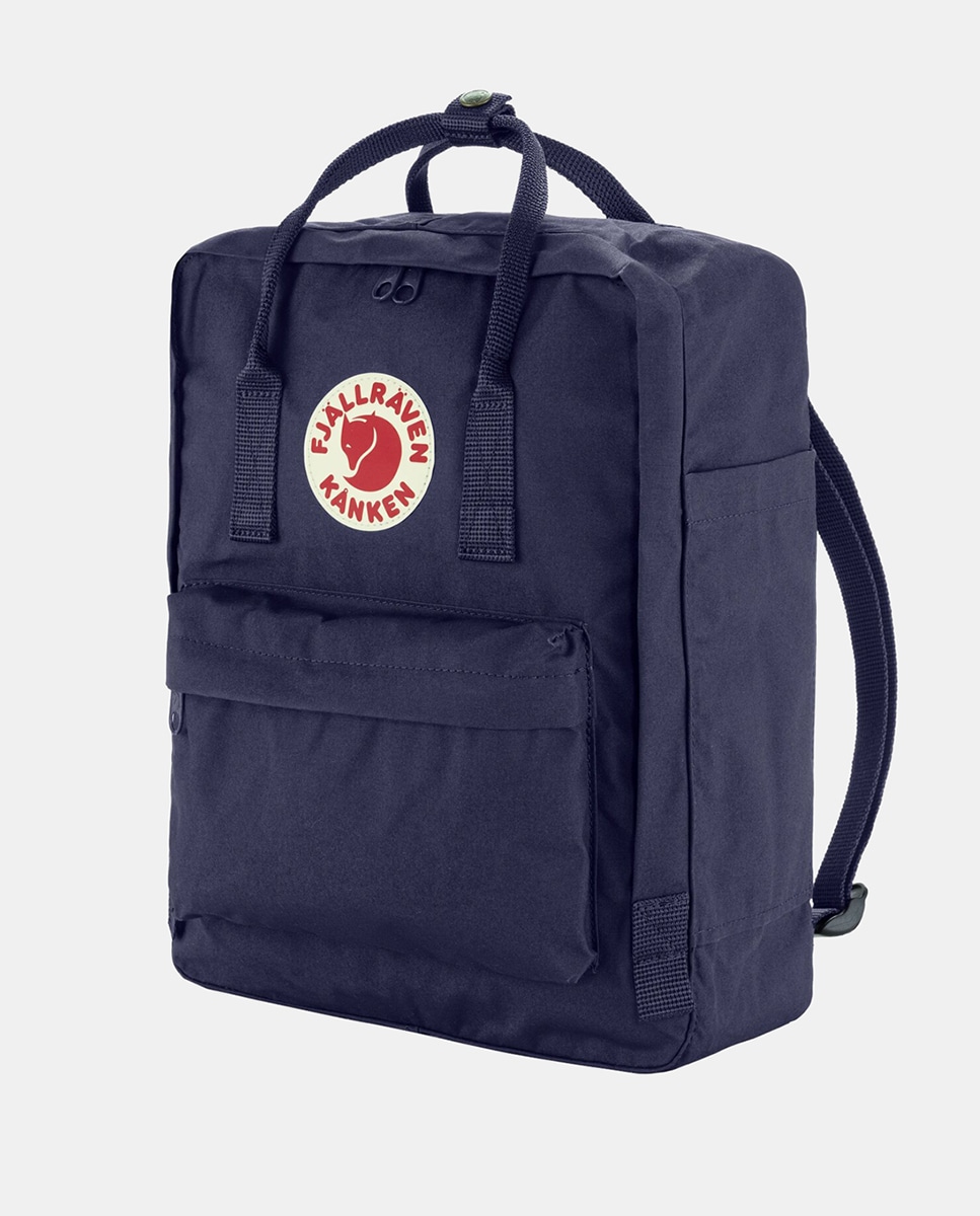 Mochila unissexo Kanken de vinil rosa com asas estampadas Lilás-2