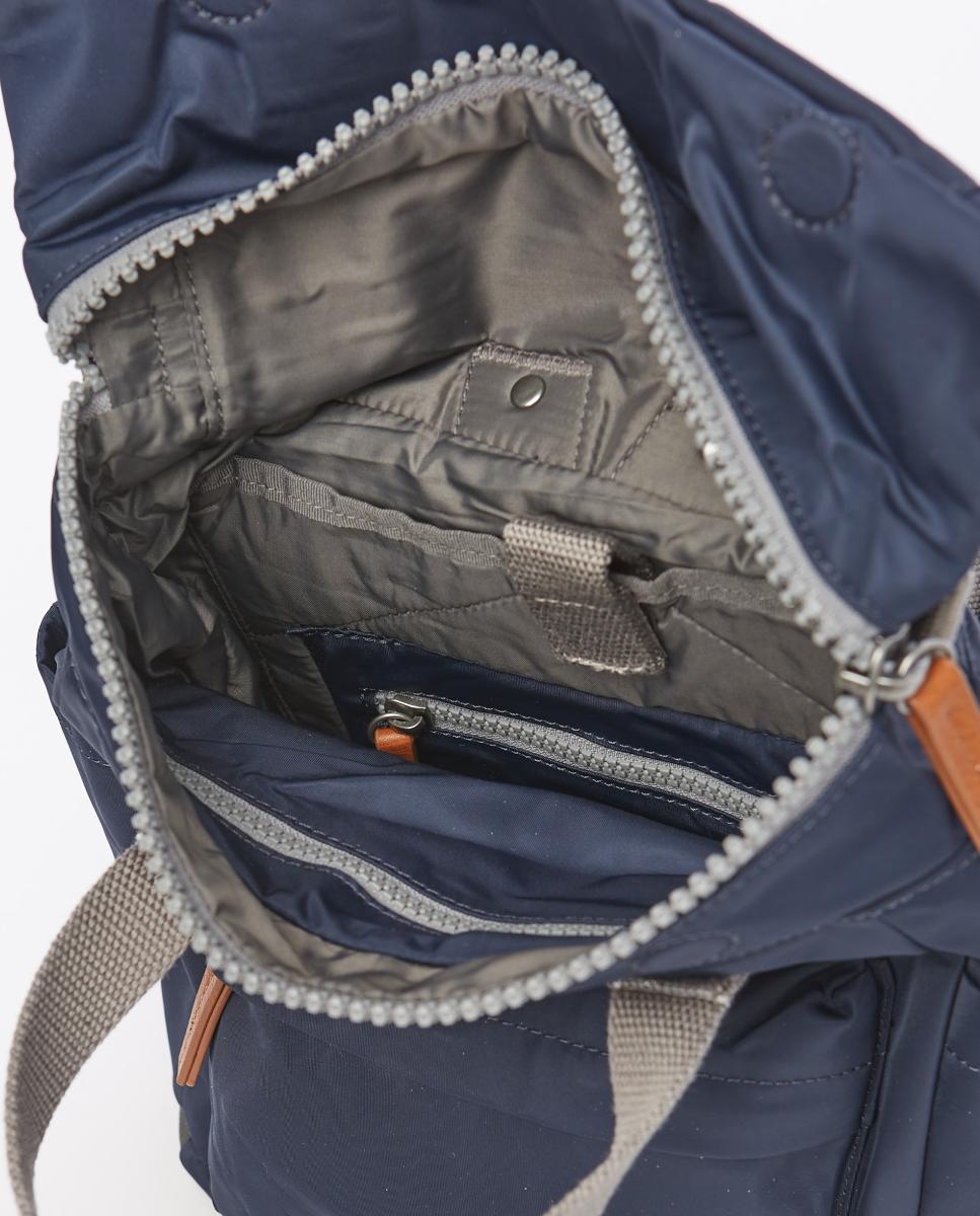 Mochila Unissexo Canfield B Recycled Pequena de Nylon Repelente à Água Azul-marinho-3