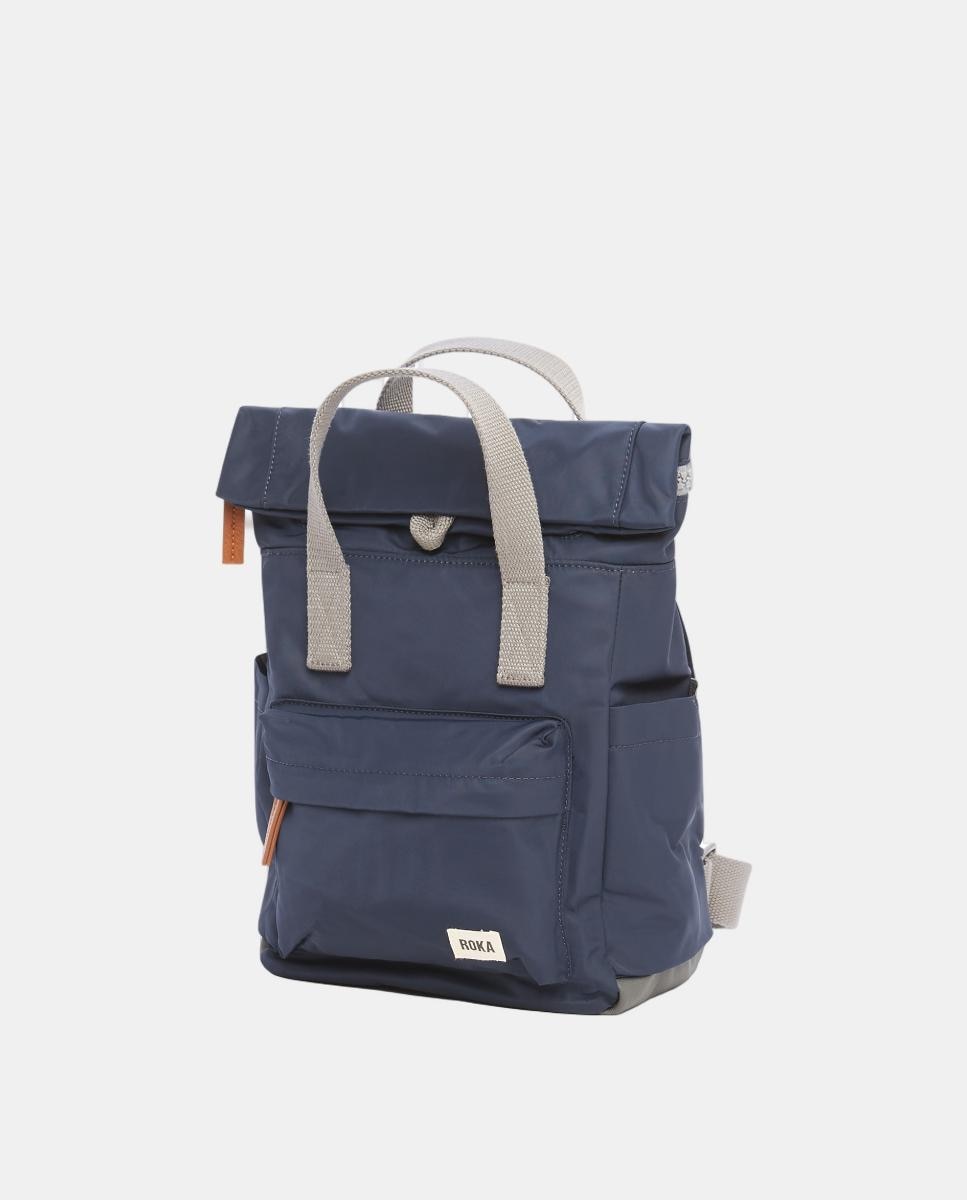 Mochila Unissexo Canfield B Recycled Pequena de Nylon Repelente à Água Azul-marinho-6