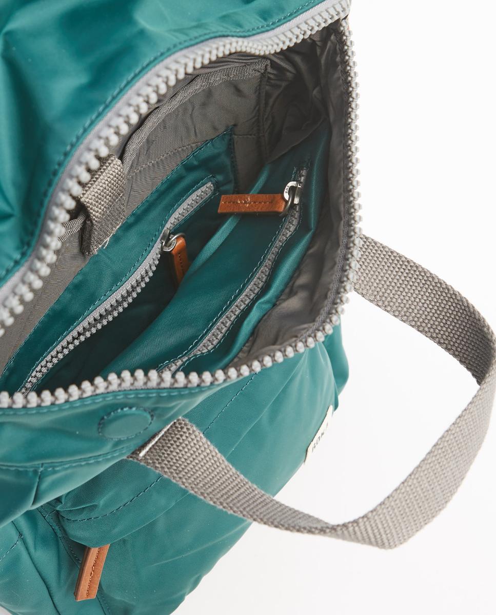 Mochila Unissexo Canfield B Recycled Pequena de Nylon Repelente à Água Verde-escuro-3