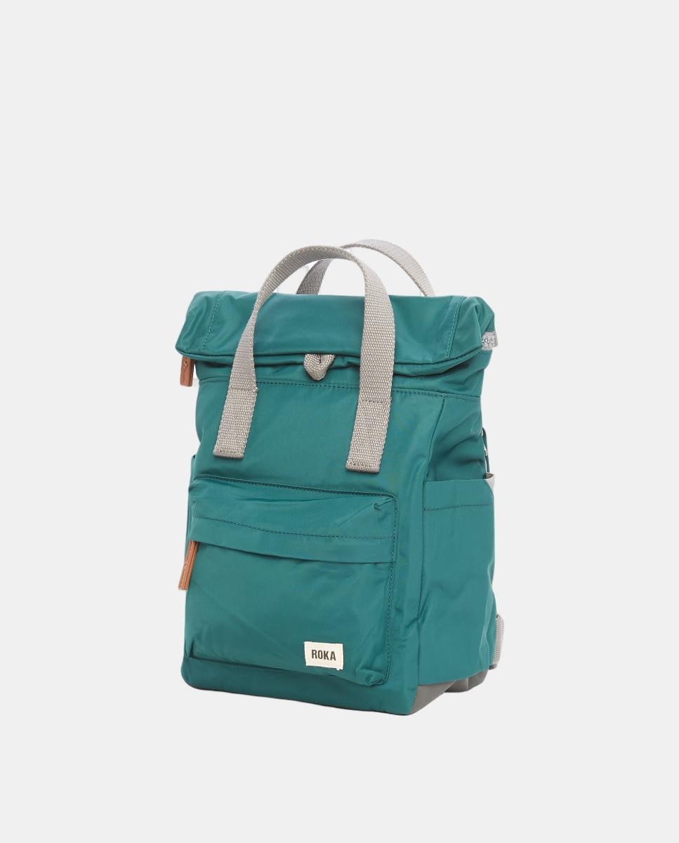Mochila Unissexo Canfield B Recycled Pequena de Nylon Repelente à Água Verde-escuro-6