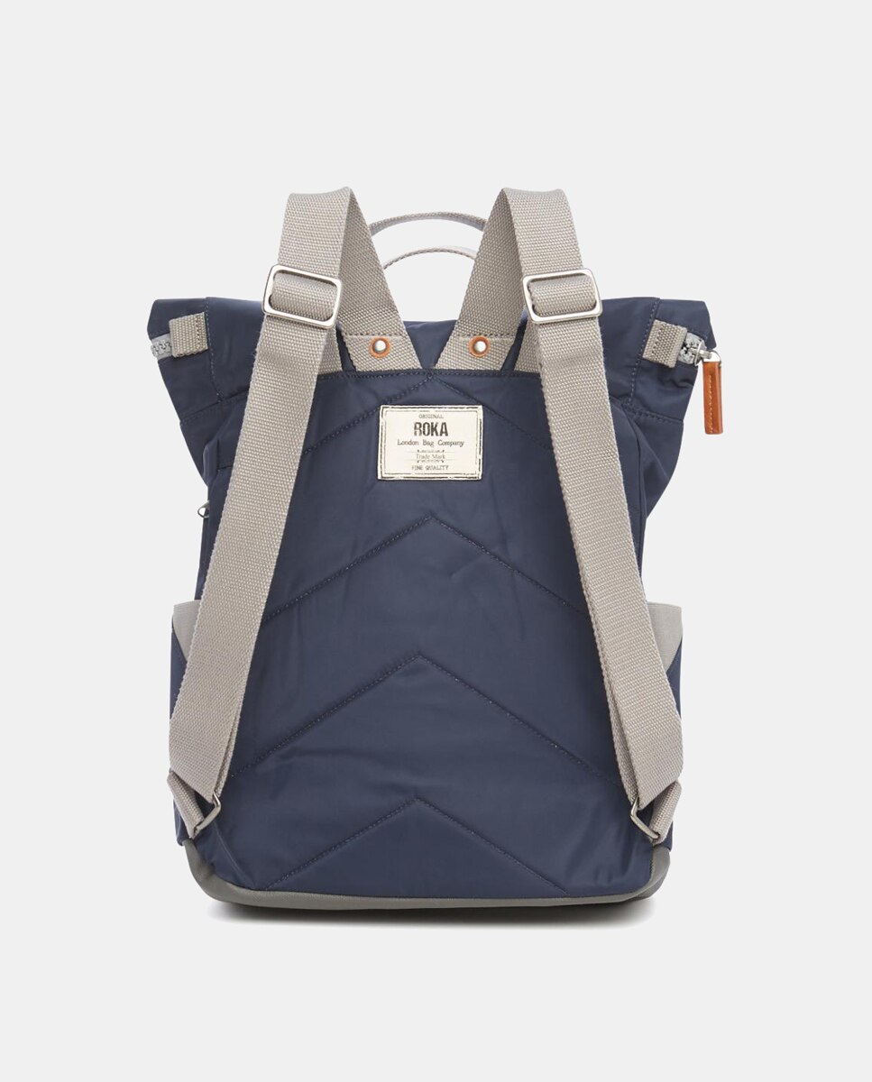 Mochila Unissexo Canfield B Recycled Pequena de Nylon Repelente à Água Azul-marinho-3