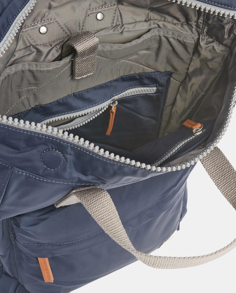 Mochila Unissexo Canfield B Recycled Pequena de Nylon Repelente à Água Azul-marinho-5
