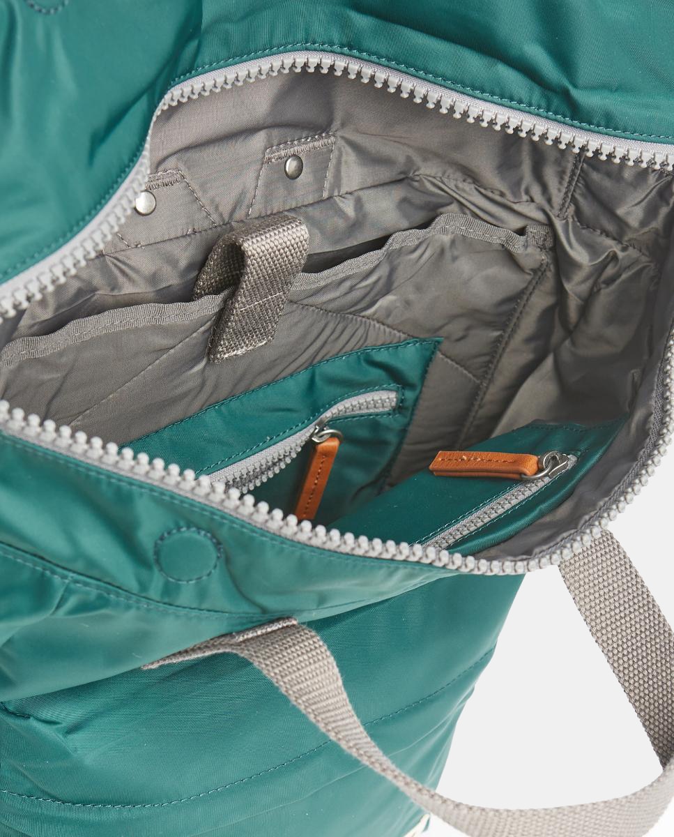 Mochila Unissexo Canfield B Recycled Pequena de Nylon Repelente à Água Verde-escuro-3