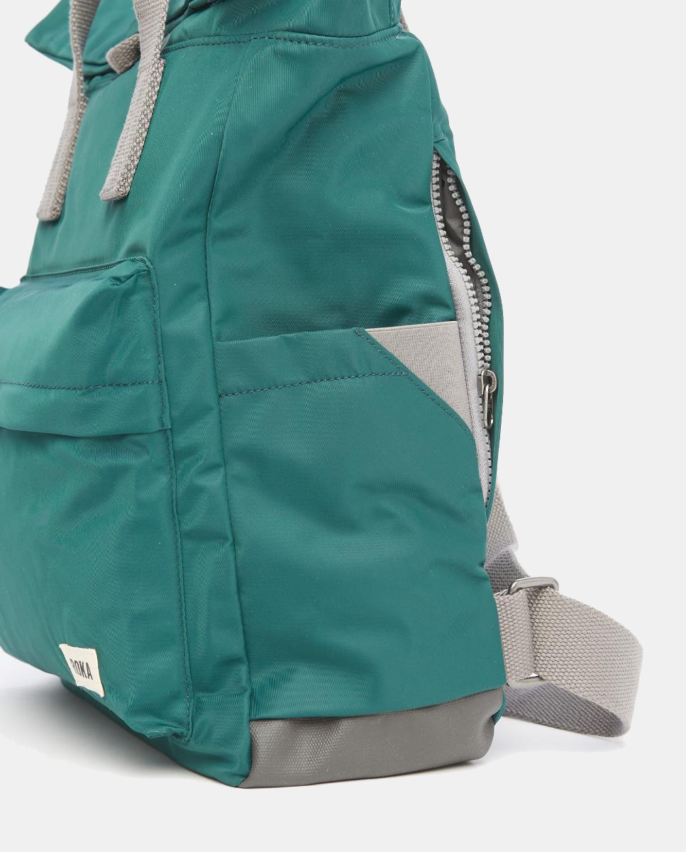 Mochila Unissexo Canfield B Recycled Pequena de Nylon Repelente à Água Verde-escuro-4
