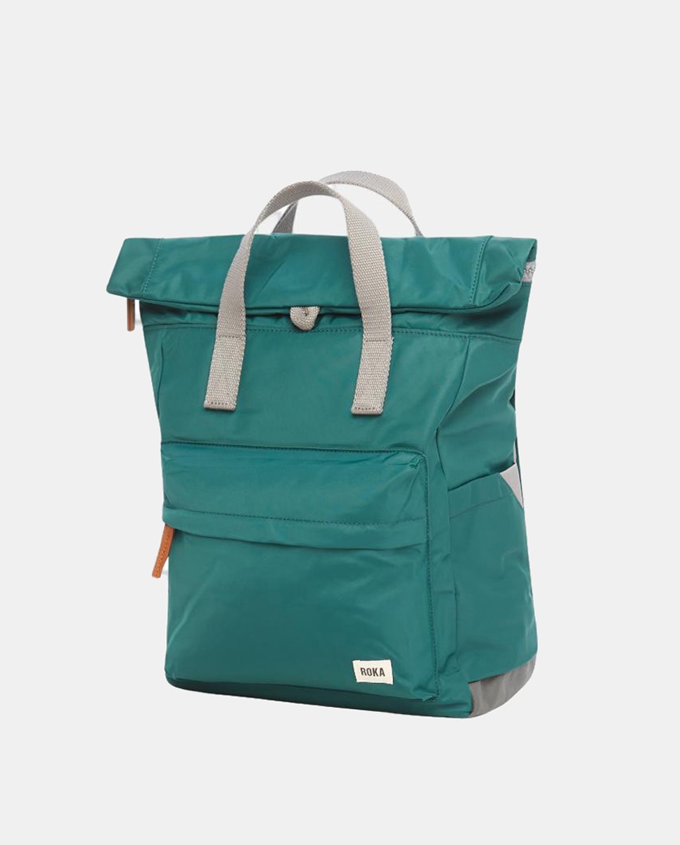 Mochila Unissexo Canfield B Recycled Pequena de Nylon Repelente à Água Verde-escuro-6