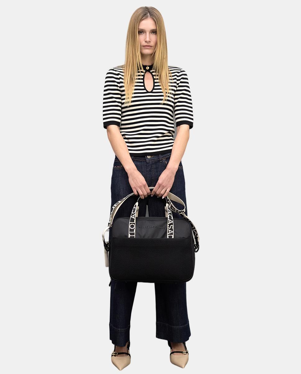 Mala de PC em Nylon Preto-3