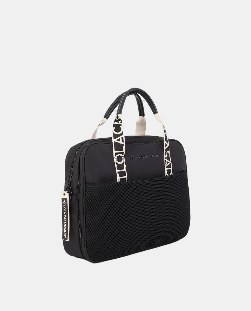 Mala de PC em Nylon Preto-5