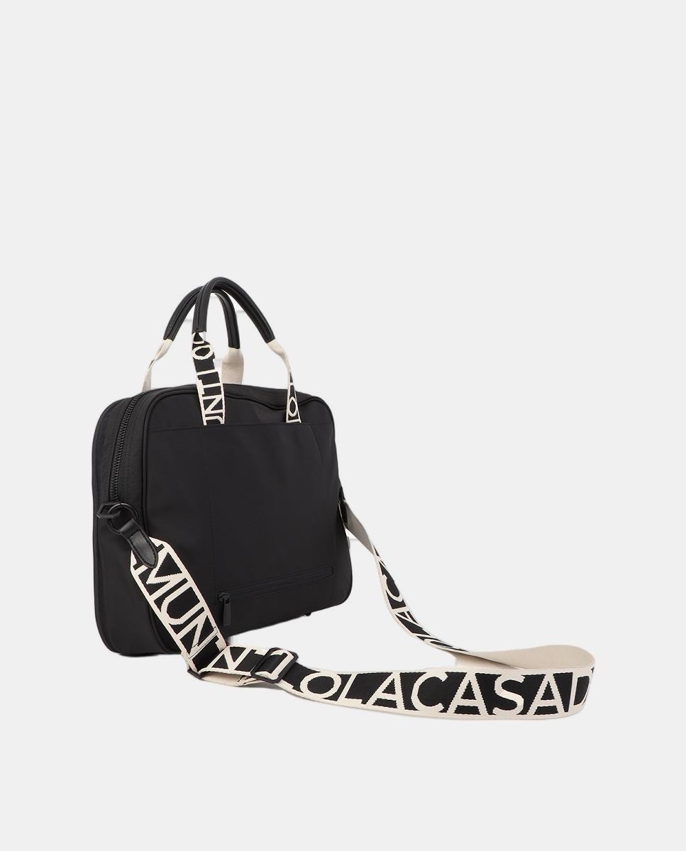 Mala de PC em Nylon Preto-7